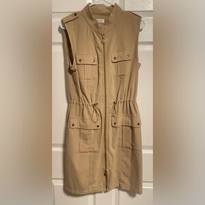 Calvin Klein Tan Sleeveless Dress